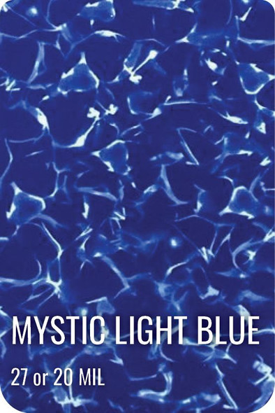 Mystic Light Blue Pattern Vinyl Liner for Inground Pools Manufactured by GLI