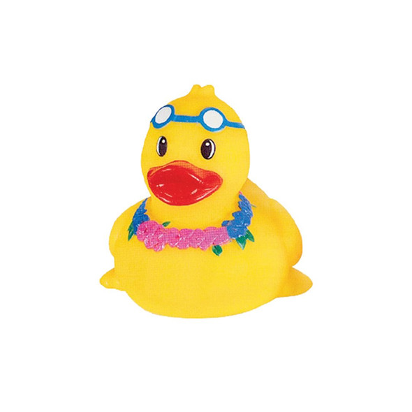 Rubber Duck in  Hawaiian Luau Costume