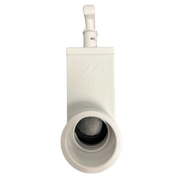 Magic Plastics 56-4169 1-1/2" slip x slip Push-Pull Shut Off PVC Valve Half Closed