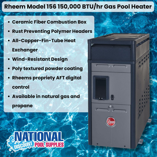 Raypak / Rheem 150,000 BTU Gas Pool Heater