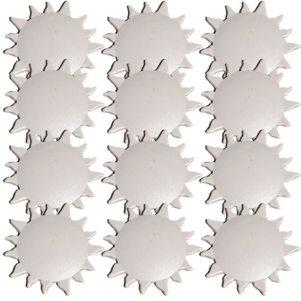 12-pack of HPI Yard guard Deck Creations Sunburst Style Safety Cover Anchor Snap-in Covers