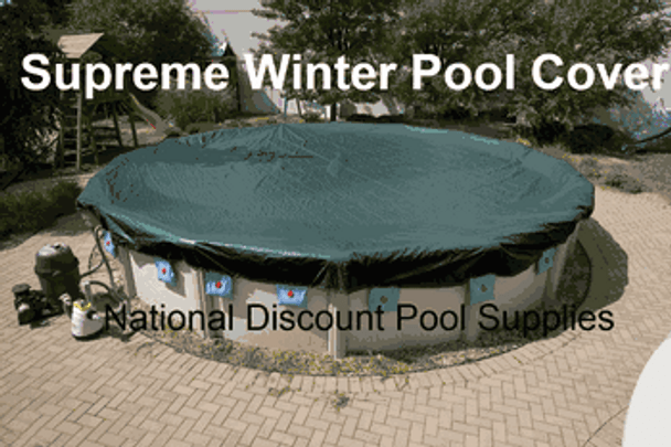 18' x 33' Oval Supreme Plus Winter Pool Cover for Above Ground Pools