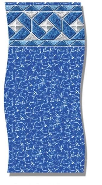 24' Round Unibead Above Ground Pool Liner 25 Gauge Outlook Pattern