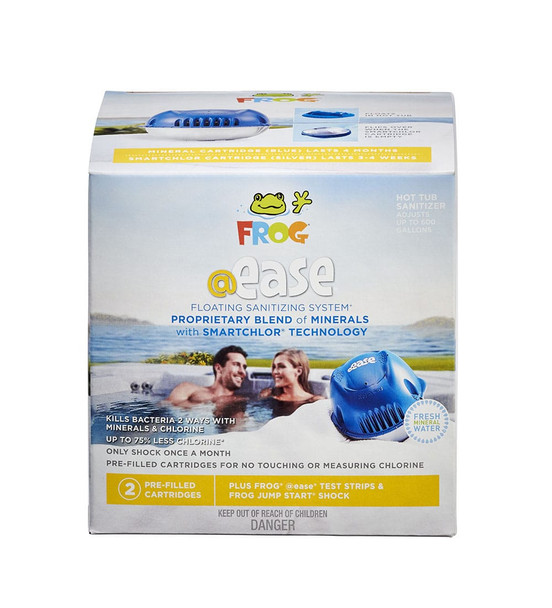 frog @Ease Floating Sanitizer for hot tubs.