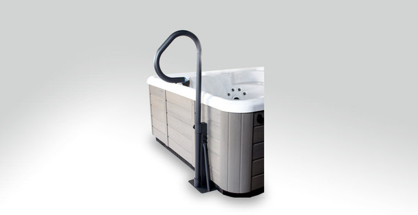 Cover Valet 37 Inch Tall Spa Side Handrail with LED Light
