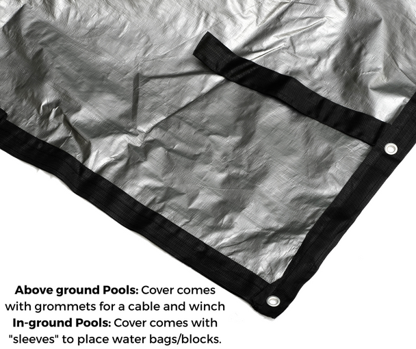 18 ft round winter pool cover