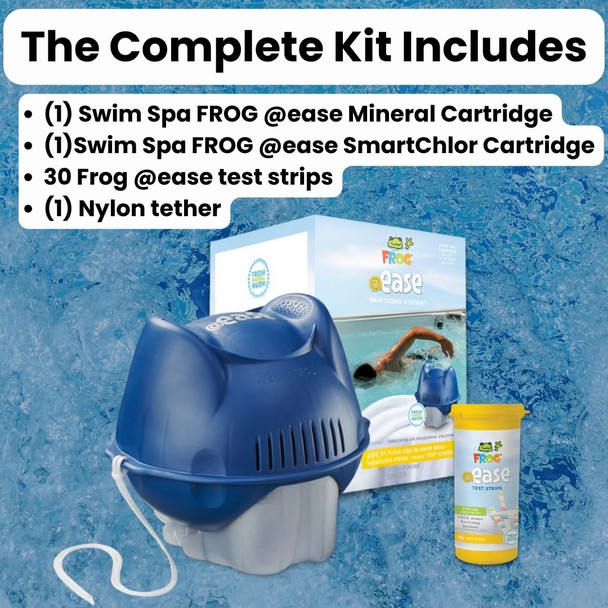 What is included with the complete frog @ease floating sanitizing system