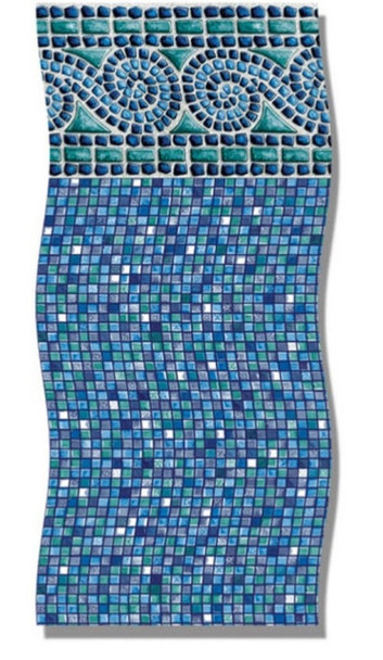 8' Round Portofino Unibead Above Ground Pool Liner 25 Gauge