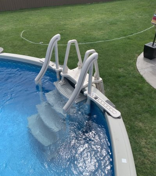 Confer plastics ccx-ag installed wit 8100x ground to step entry ladder