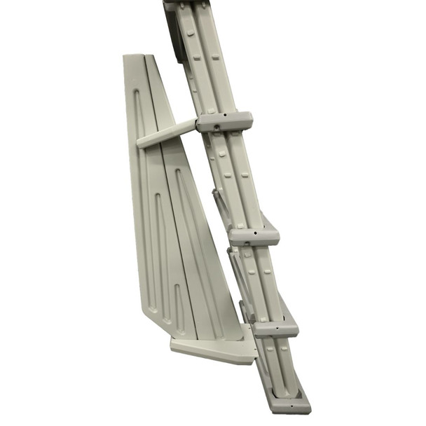 Above Ground pool Ladder with Adjustable Height and Anti-Entrapment Barrier