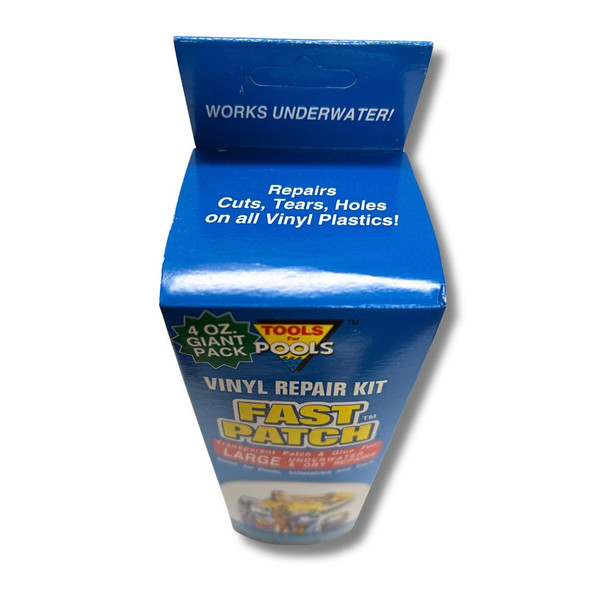 Tools for Pools Vinyl Repair Kit - 4 oz vinyl repair kit fixes cuts, tears, holes, on all vinyl plastics.
