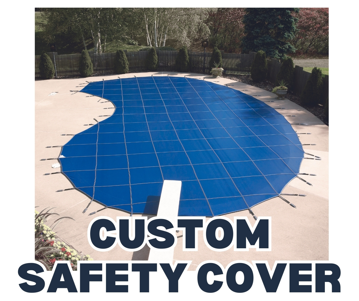 Custom Safety Pool Covers made in America. Free Quote on a Low Price Custom Safety Pool Cover