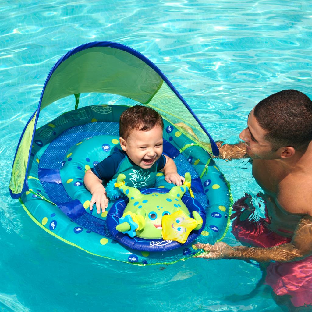 SwimWays Baby Spring Float Activity Center with Canopy