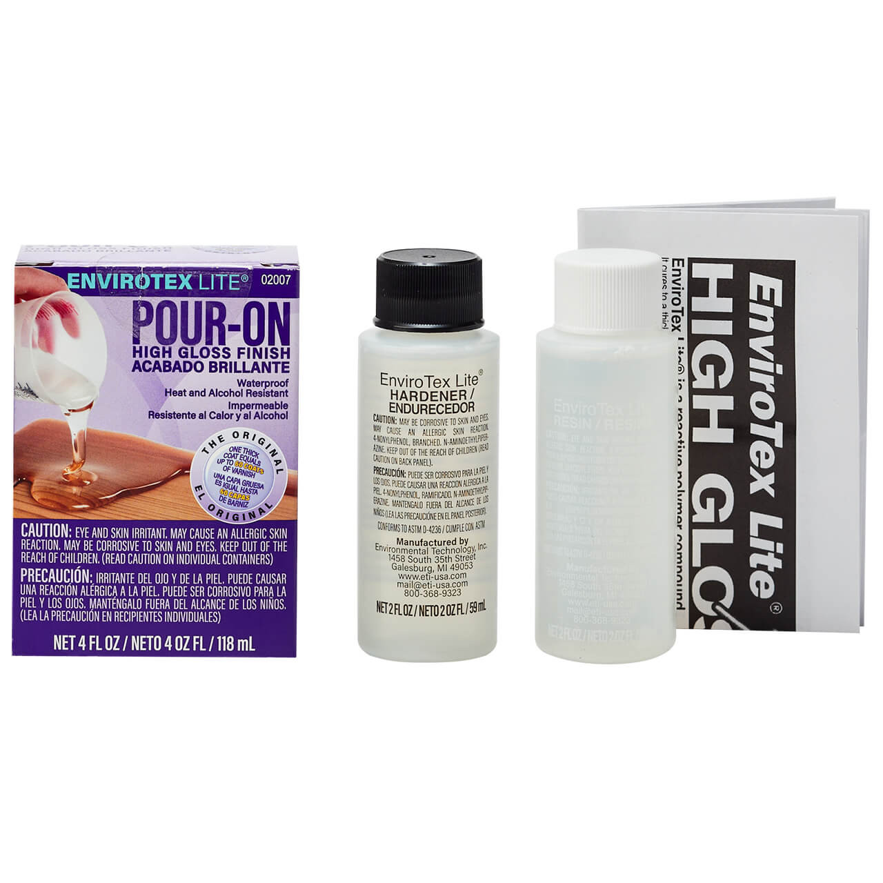 Epoxy Resin Crystal Clear 2 Part Kit For Super Gloss Finish - General Use  Clear Epoxy Resin The, Two Gallon Kit (Save More)