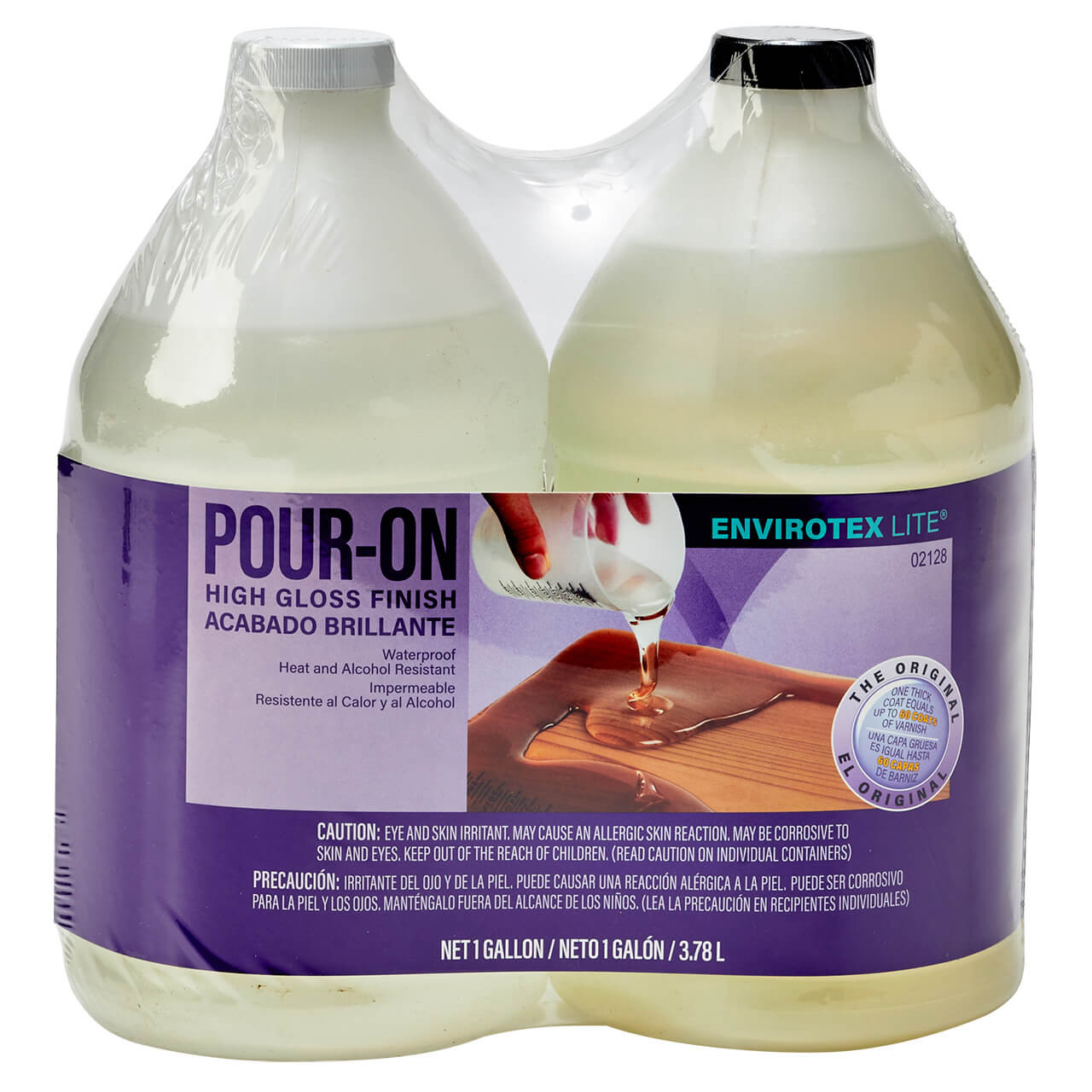 Envirotex Lite Pour-On High Gloss Finish 16oz Preserves Surfaces 4 sq ft.