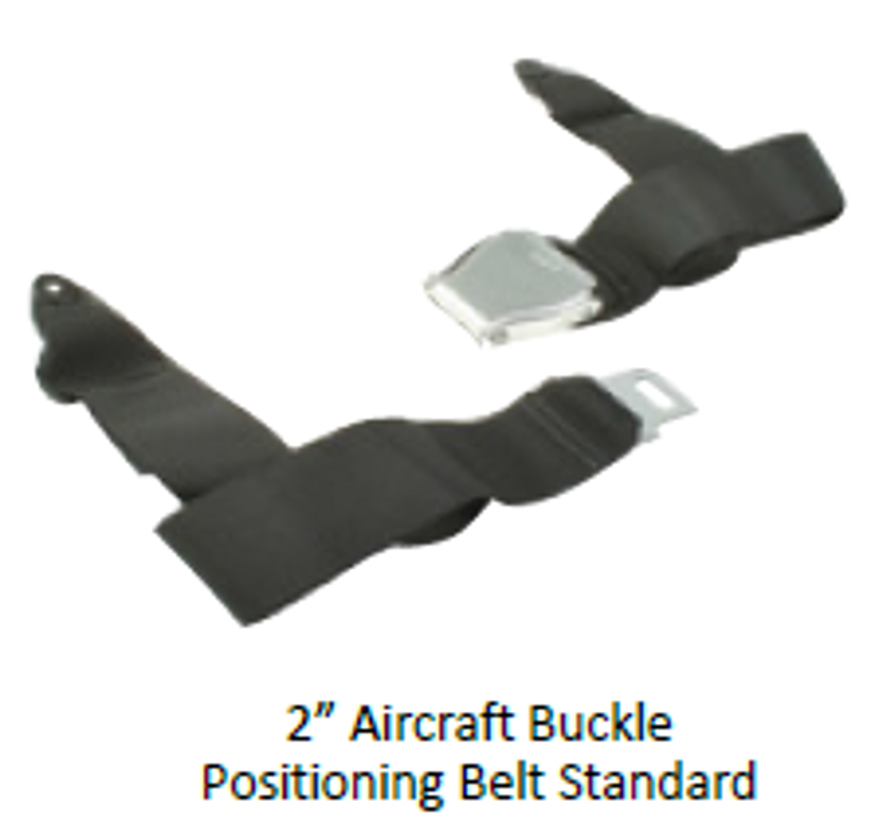 2" Aircraft Buckle Positioning Belt Standard