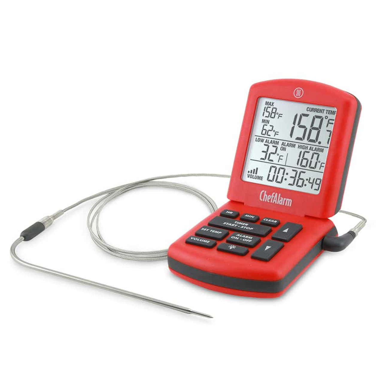 Mingle Digital Cooking Thermometer - Thermometers & Kitchen Timers Red - M514R