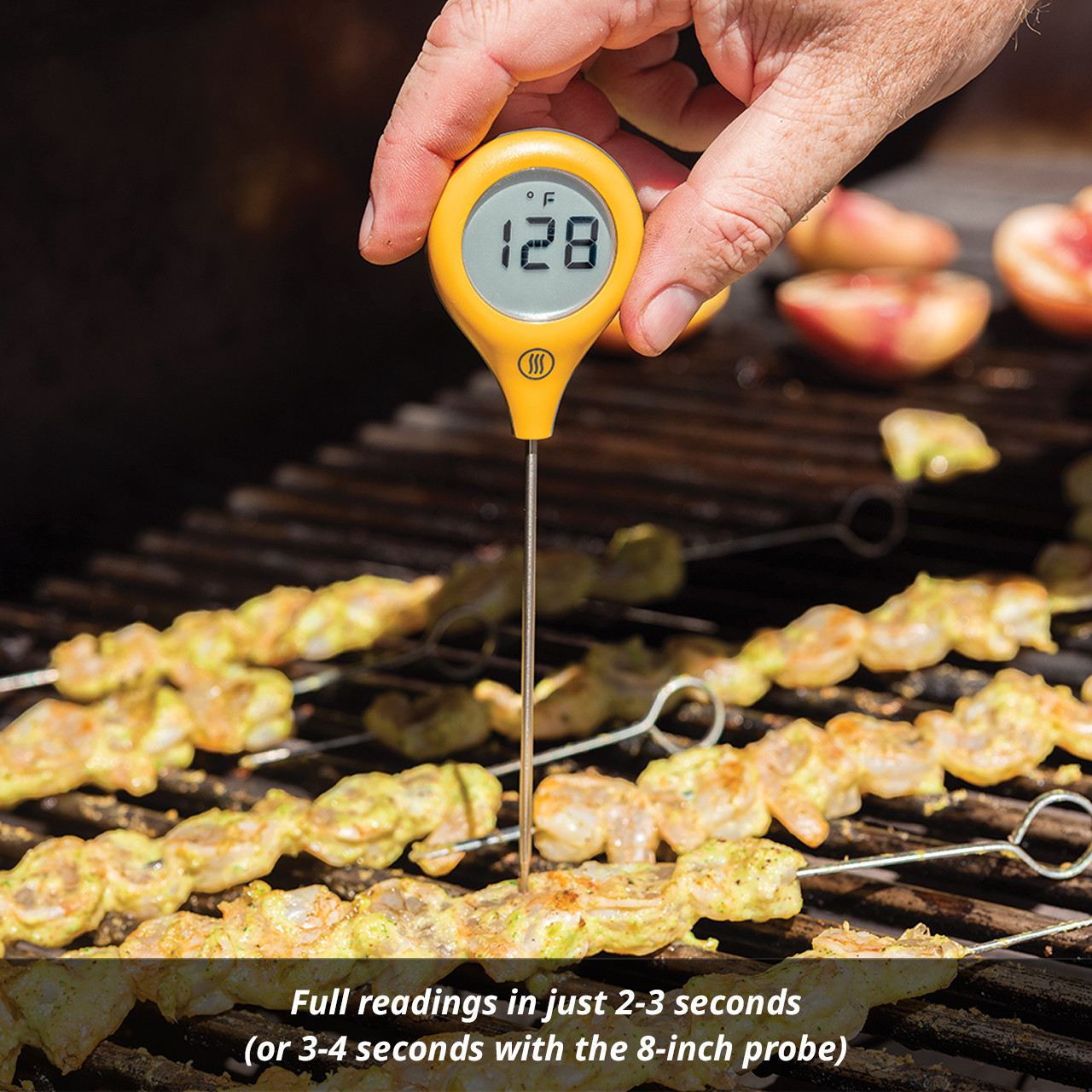 Deep Fry Thermometer with Clip Stainless Steel 12 Inch Long Stem Oil  Thermometer Cooking Meat Thermometer for Turkey Grill Chicken Pork Beef BBQ