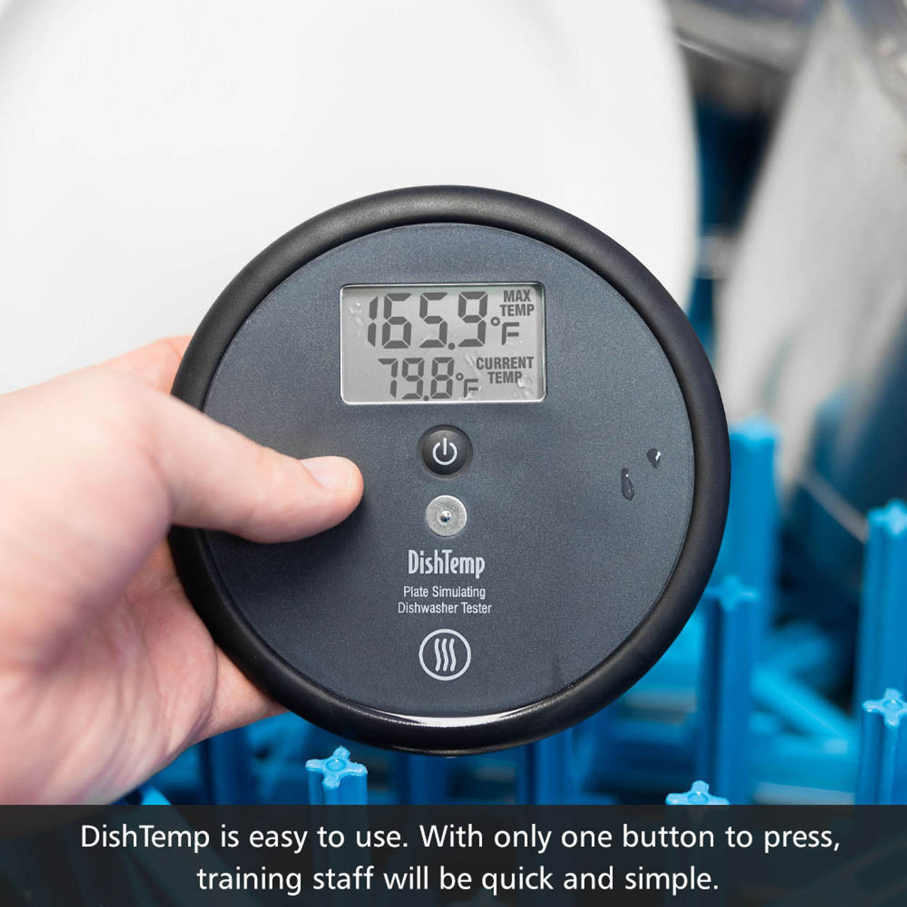 DishTemp Blue - Plate-Simulating Dishwasher Thermometer with Bluetooth  Wireless Technology