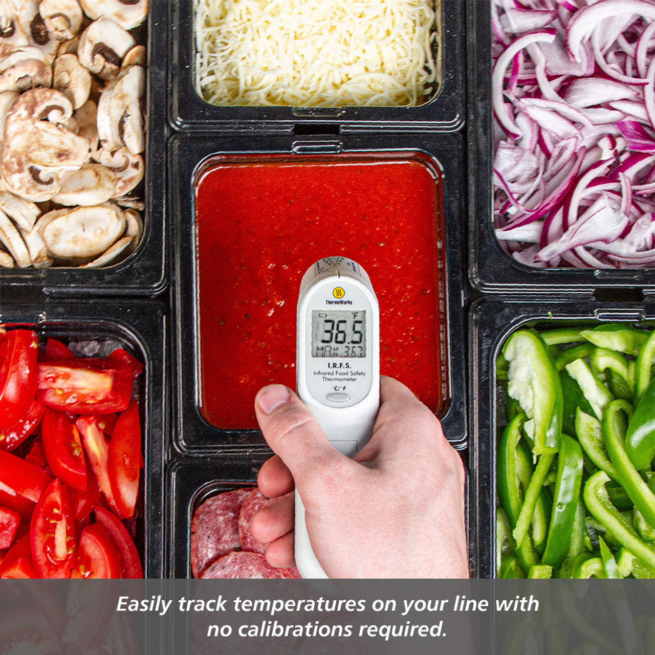 Blackstone Culinary Infrared Probe Rectangle Grill Thermometer in