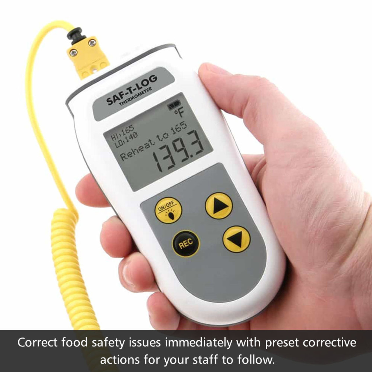 cooking thermometers: Saf-T-Log HACCP Recording Thermometer for Paperless  HACCP