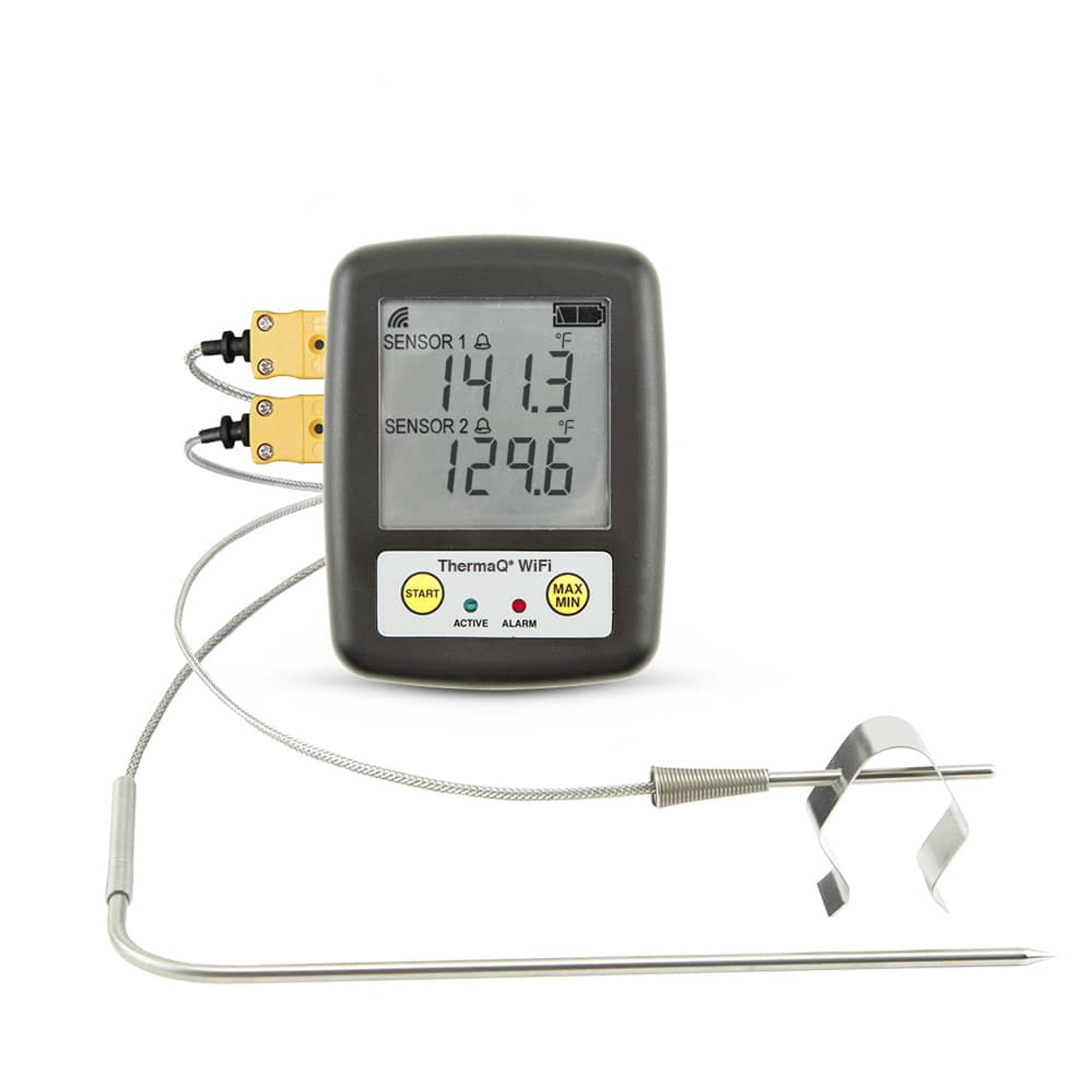 ThermaQ® WiFi Thermocouple Alarm Thermometer