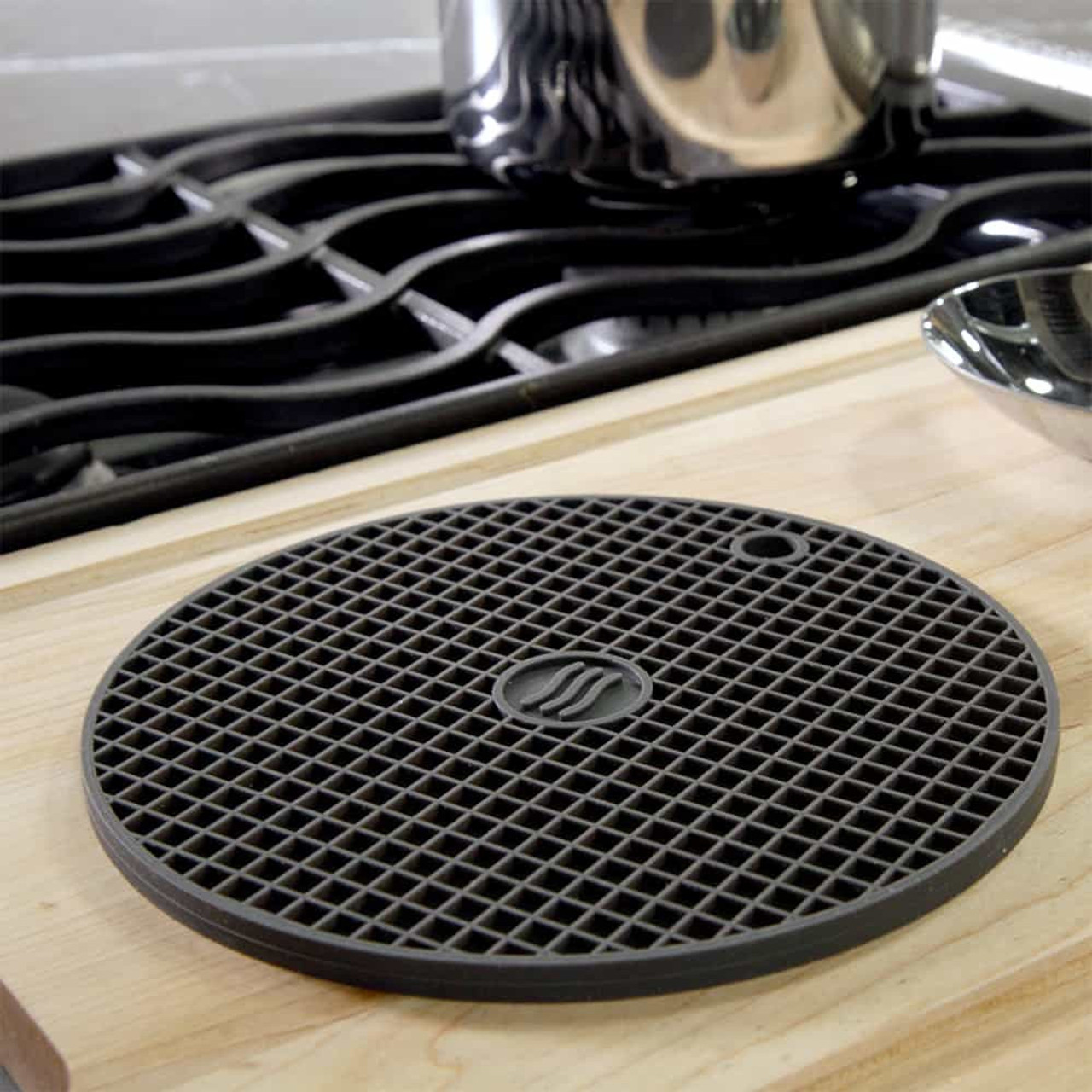 2 Styles Silicone Doming Trivet Mat Round Square Resin Heat Resistant  Synthetic Rubber Honeycomb Blue Pads Trays Silicone Pot Holders Dish Drying  Mat Tweezer for Hot Pan and Pot Pads 