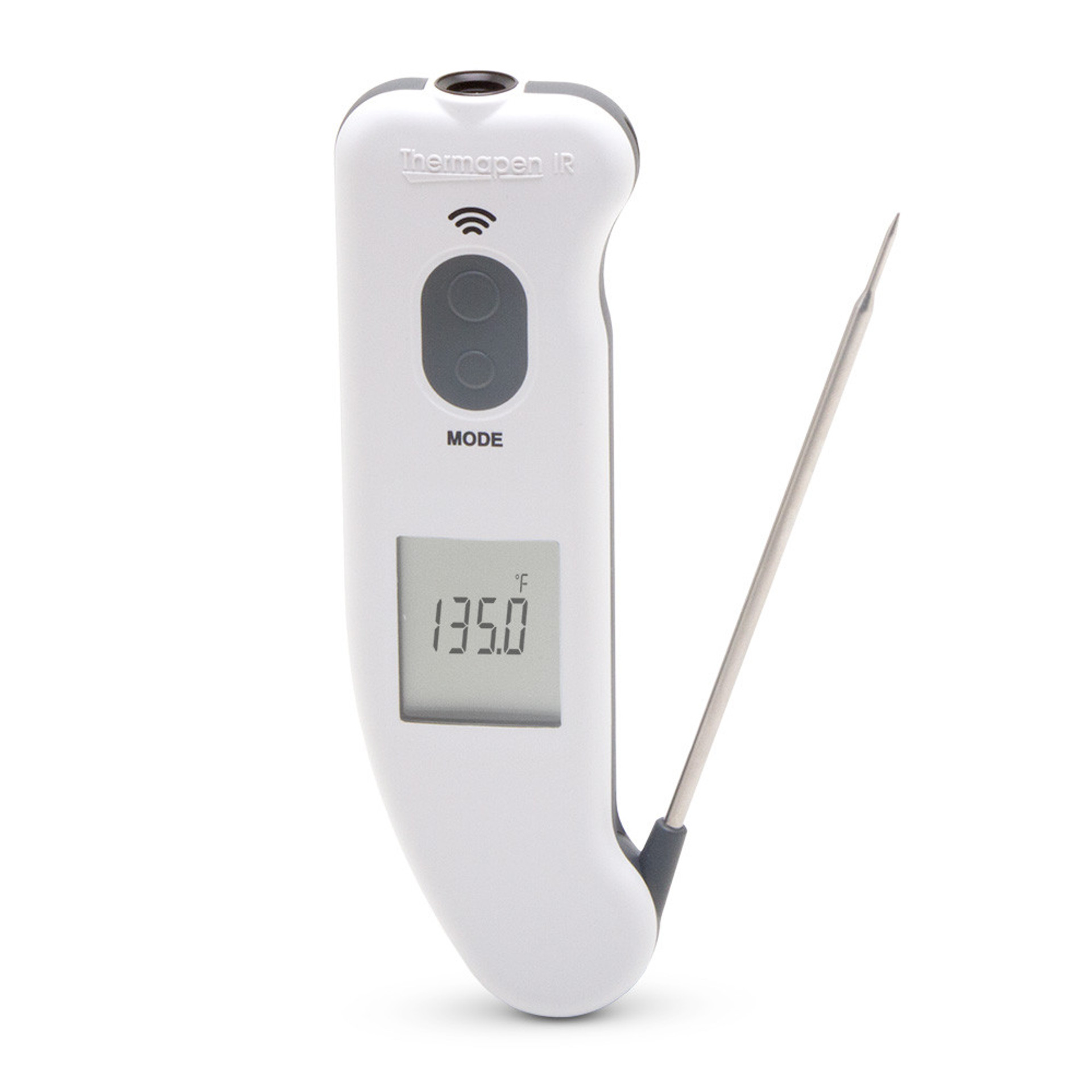 Taylor Yellow Plastic Thermocouple Digital Thermometer with Folding Probe  -40 to 572 Degrees