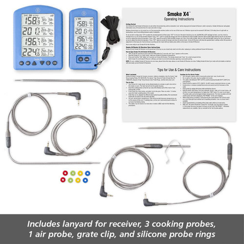 Smoke X® LongRange Remote BBQ Alarm Thermometer ThermoWorks