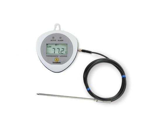 ThermaData® Series II Temp Logger  TC (1 External Sensor, Removable Probe)