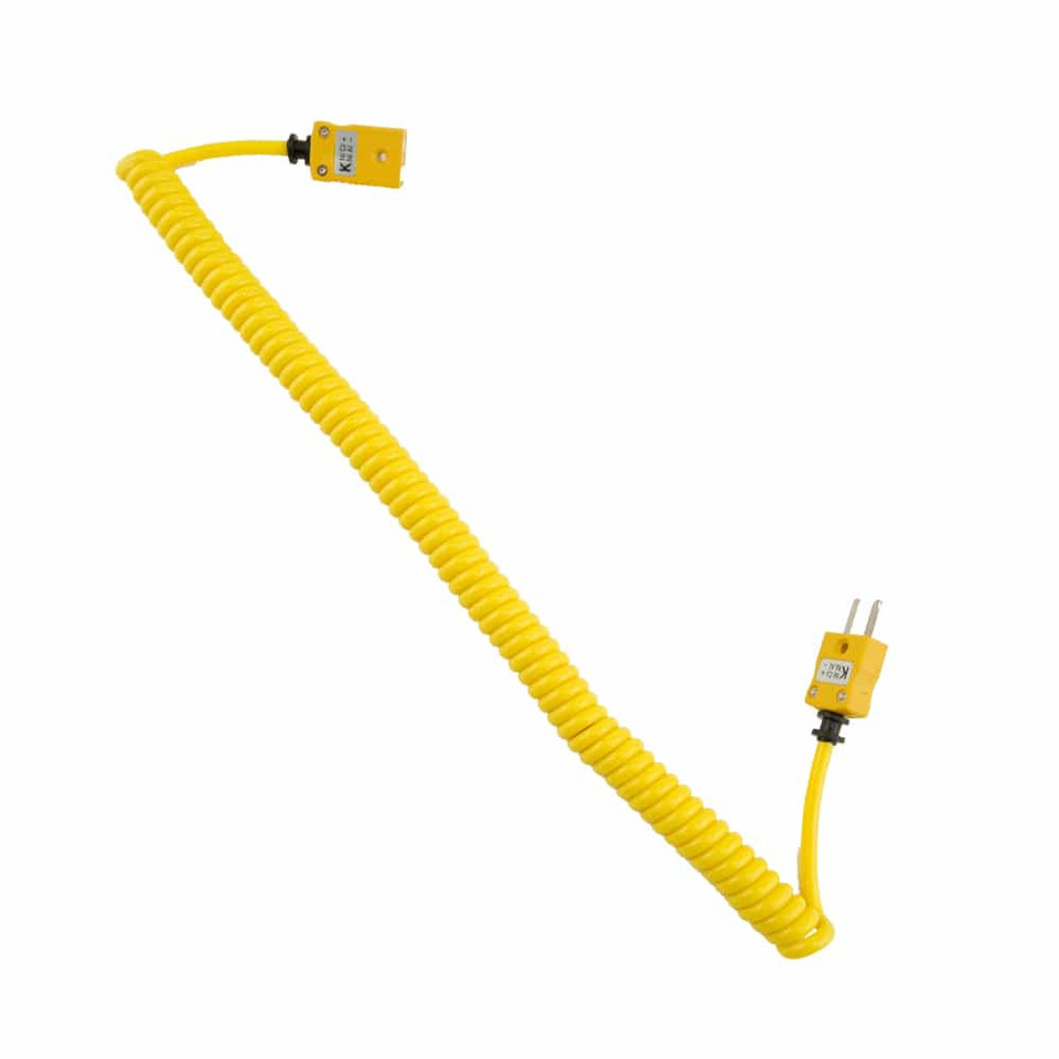 Coiled 2m Type K Extension Lead | ThermoWorks