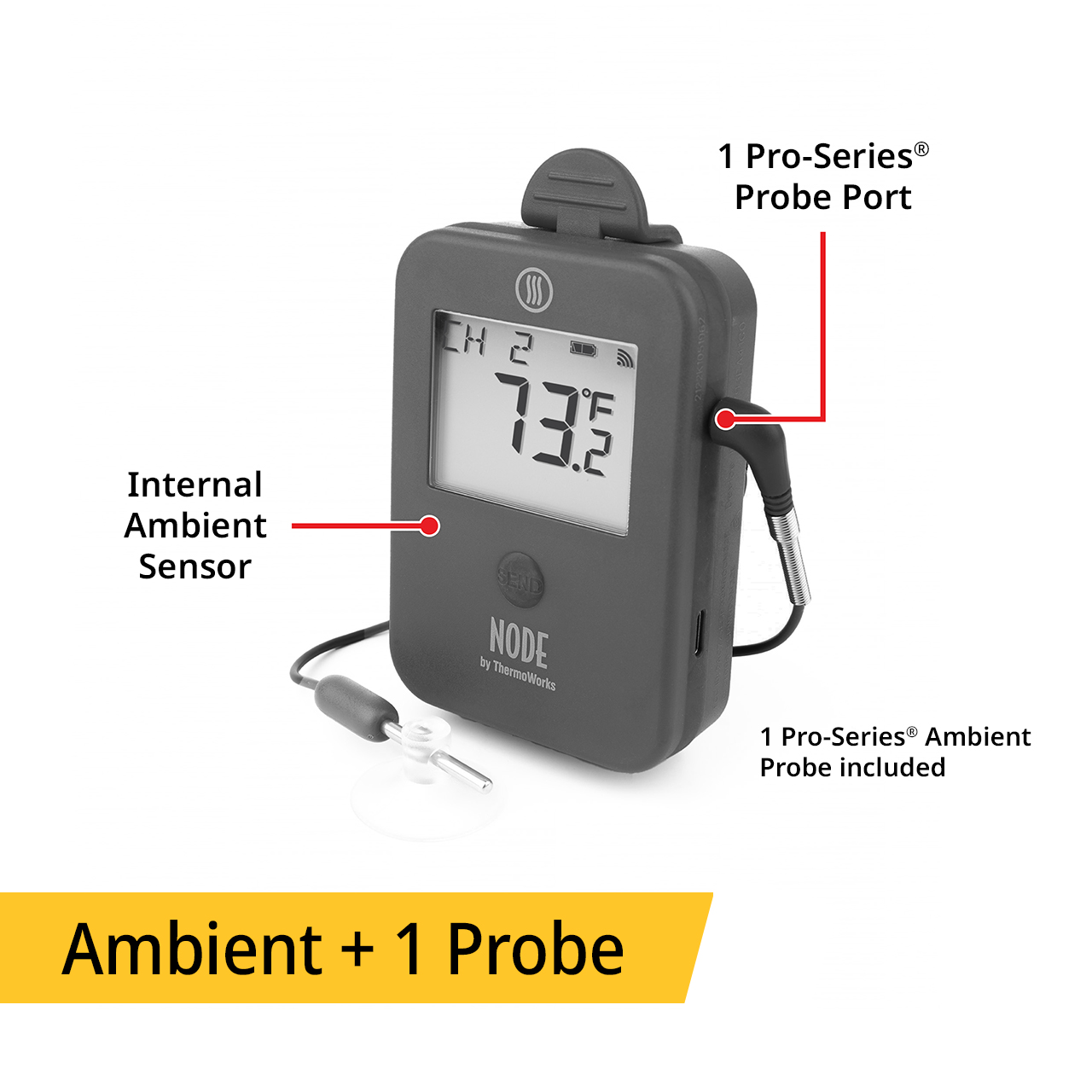 ThermoWorks Super-Fast Pocket Thermometer w/ Cal Adjust RT301WA