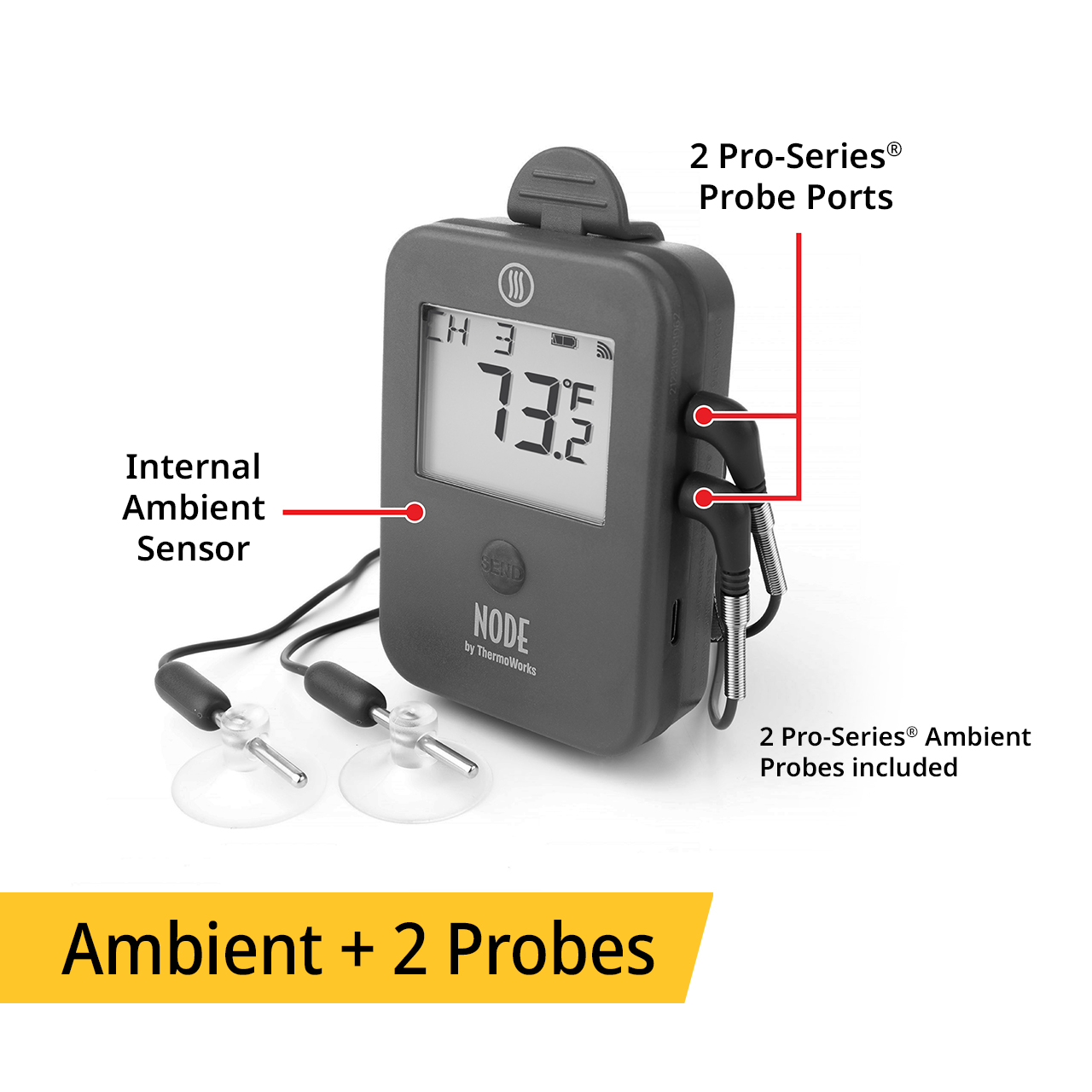 Signals BBQ Alarm Thermometer with Wi-Fi and Bluetooth® Wireless Technology