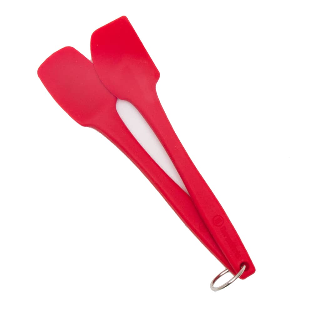 ThermoWorks High-Temp Silicone Spatula/Spoonula Set BPA-Free Dishwashable Pink