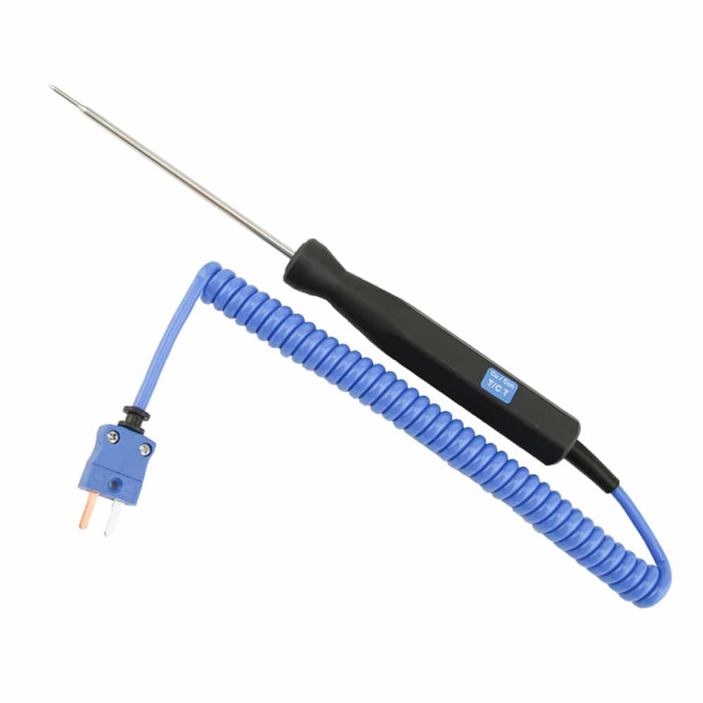 Thermo Electric Thermocouple Probe: Type T, Pipe Plug Probe, Grounded - 0 to 700 ° F, 1/2 Sheath Length, 1/4 Sheath Dia | Part #TCMSC84360676