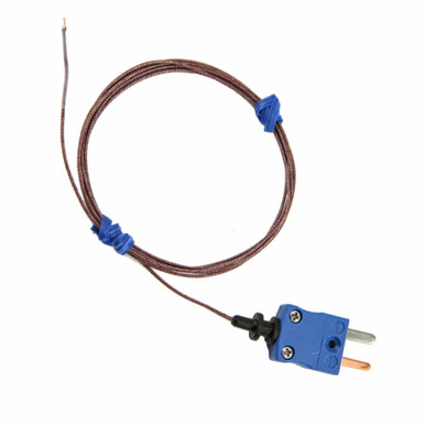 Thermo Electric Thermocouple Probe: Type T, Pipe Plug Probe, Grounded - 0 to 700 ° F, 1/2 Sheath Length, 1/4 Sheath Dia | Part #TCMSC84360676