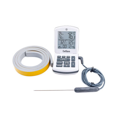 ThermoWorks ChefAlarm Meat Thermometer/Timer Yellow probe/case See