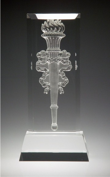 VICTORY FLAME CRYSTAL AWARD,  *Flame: pate de verre