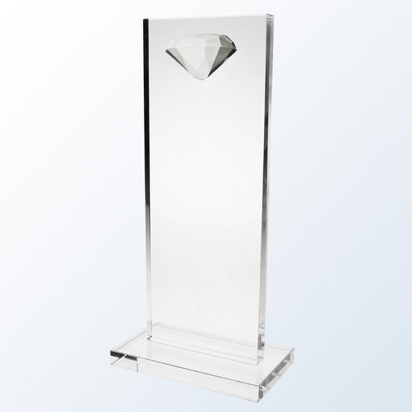 Clear Diamond High-Rise Crystal Award, 3 sizes available