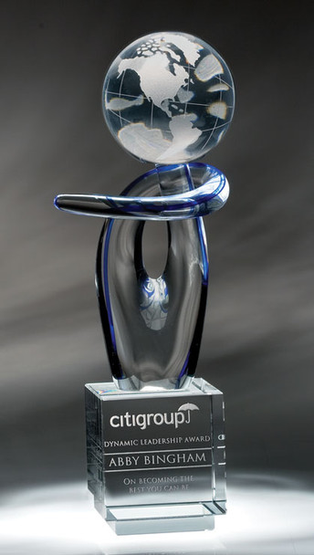Voyager Hand Blown Glass Award