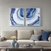 2pc Blue Ethereal Printed Framed Canvas Wall Art Set 23x29" (086569905765)