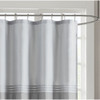Shades of Grey Embroidered Shower Curtain - 72x72" (Ramsey-Grey-Shower)