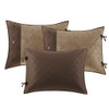 Rustic 6pc Brown & Khaki Quilted Reversible Daybed Set AND Decorative Pillow (Boone-Brown-DB)