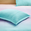 Pastels Metallic Glitter Reversible Duvet Cover Set AND Decorative Pillows (Glimmer Metallic -Aqua-Duv)