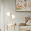 Holloway White/Gold Table Lamp (Holloway White/Gold-Lamp)