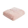 Blush Pink Shaggy Faux Fur Duvet Cover AND Decorative Shams (Malea -Blush-Duv)