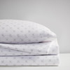 4pc Grey Petals Oversized Flannel Cotton Sheet Set (Oversized Flannel-Grey Petals)