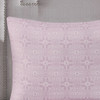 6pc Lavender Purple Embroidered Cotton Reversible Comforter Set AND Decorative Pillow (Malia-Lavender)