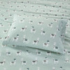 Seafoam Llama Print 100% Soft Cotton Flannel Sheet Set - TWIN XL (086569222626) 