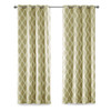 Yellow & White Ikat Design BLACKOUT Window Panel - Room Darkening (Blakesly-Yellow-window)